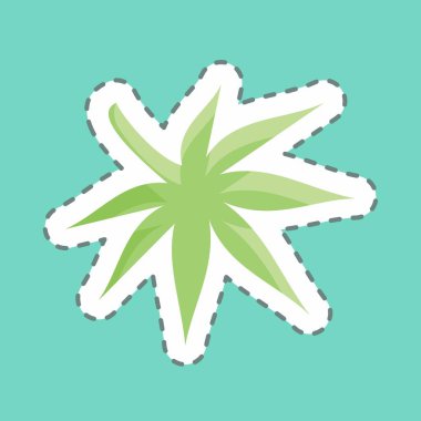 Etiket Japon akçaağacını kesti. Japon sembolü için uygun. Basit dizayn edilebilir. tasarım şablonu. Basit resimleme