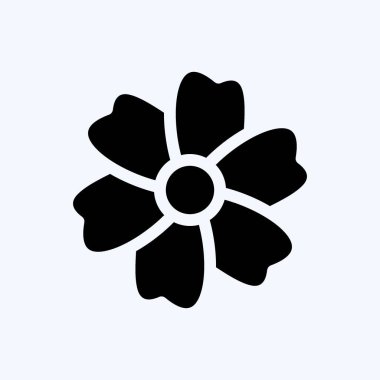 Simge Sakura. Japon sembolü için uygun. Kabartma tarzı. Basit dizayn edilebilir. tasarım şablonu. Basit resimleme