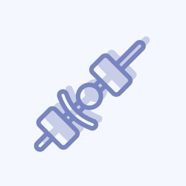 Icon Yakitori. Japon sembolü için uygun. İki ton stili. Basit dizayn edilebilir. tasarım şablonu. Basit resimleme