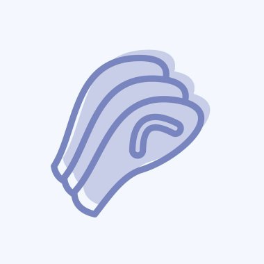 Simge Sashimi. Japon sembolü için uygun. İki ton stili. Basit dizayn edilebilir. tasarım şablonu. Basit resimleme