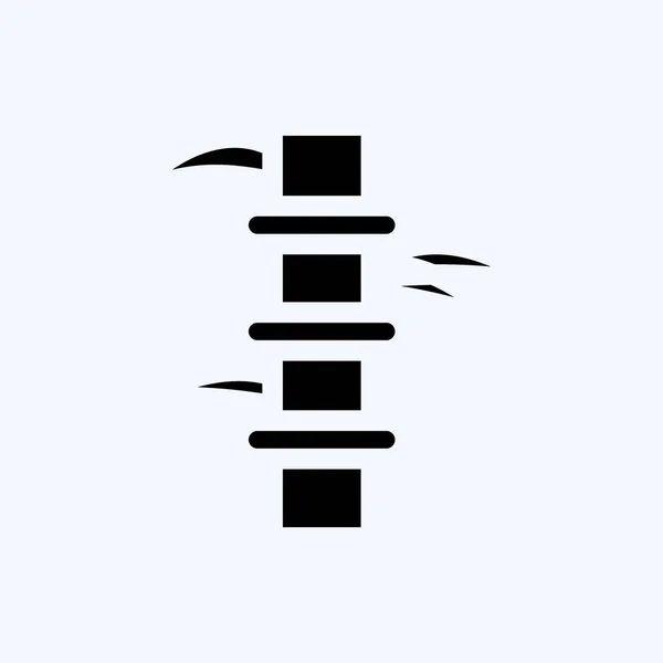 Icon Bamboo Suitable Japanese Symbol Glyph Style Simple Design Editable — Stok Vektör
