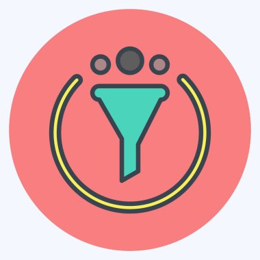 Simge pazarlama. Marka sembolü için uygun. renk arkadaşı stili. Basit dizayn edilebilir. tasarım şablonu. Basit resimleme