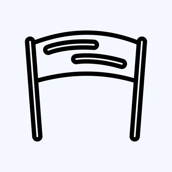 Ікона Слогана Підходящий Знака Брандинга Стиль Рядка Простий Дизайн Редагований — стоковий вектор