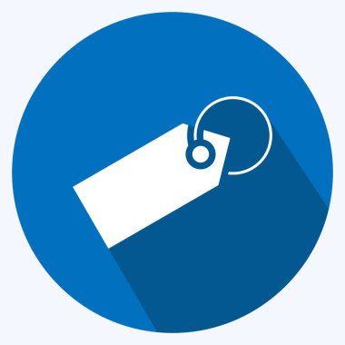 Simge Adı Markası. Marka sembolü için uygun. Uzun gölge tarzı. Basit dizayn edilebilir. tasarım şablonu. Basit resimleme