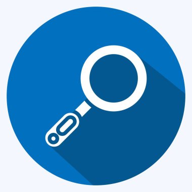 Icon Seo. Marka sembolü için uygun. Uzun gölge tarzı. Basit dizayn edilebilir. tasarım şablonu. Basit resimleme