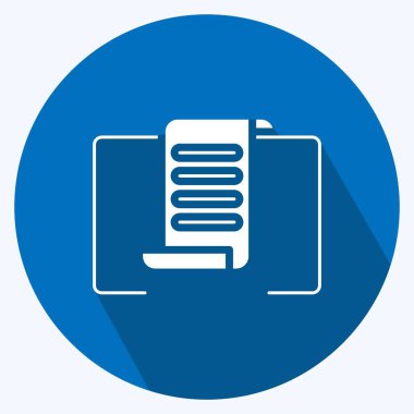 Simge Stratejisi. Marka sembolü için uygun. Uzun gölge tarzı. Basit dizayn edilebilir. tasarım şablonu. Basit resimleme