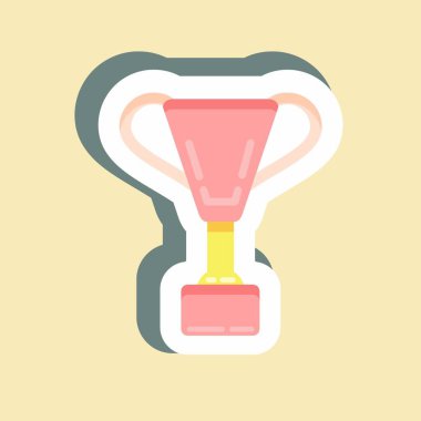 Çıkartma Başarı. Marka sembolü için uygun. Basit dizayn edilebilir. tasarım şablonu. Basit resimleme