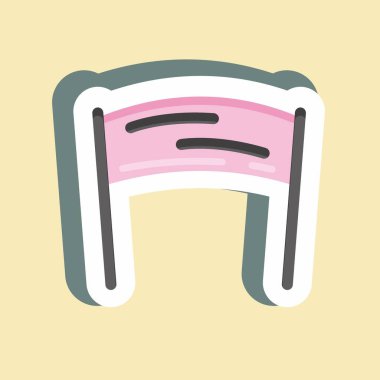 Etiket sloganı. Marka sembolü için uygun. Basit dizayn edilebilir. tasarım şablonu. Basit resimleme