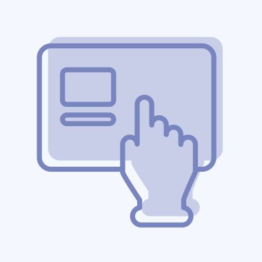 Simge Reklamcılığı. Marka sembolü için uygun. İki ton stili. Basit dizayn edilebilir. tasarım şablonu. Basit resimleme