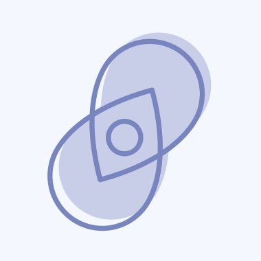 Simge logosu. Marka sembolü için uygun. İki ton stili. Basit dizayn edilebilir. tasarım şablonu. Basit resimleme