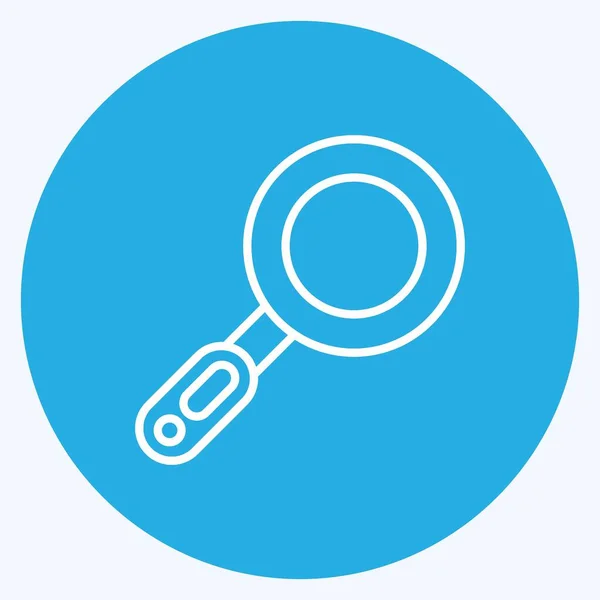 Icon Seo Suitable Branding Symbol Blue Eyes Style Simple Design — Stockvektor
