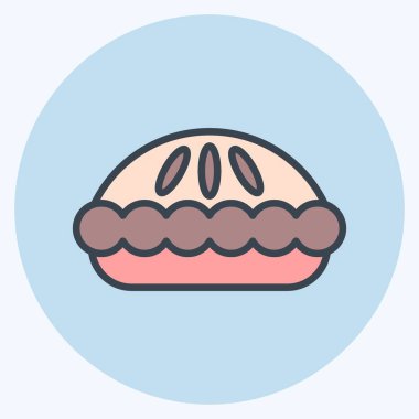 İkon Aşçılığı. Eğitim sembolü için uygun. renk arkadaşı stili. Basit dizayn edilebilir. tasarım şablonu. Basit resimleme