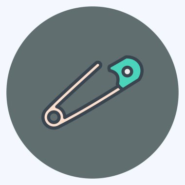 Simge nakış işi. Eğitim sembolü için uygun. renk arkadaşı stili. Basit dizayn edilebilir. tasarım şablonu. Basit resimleme