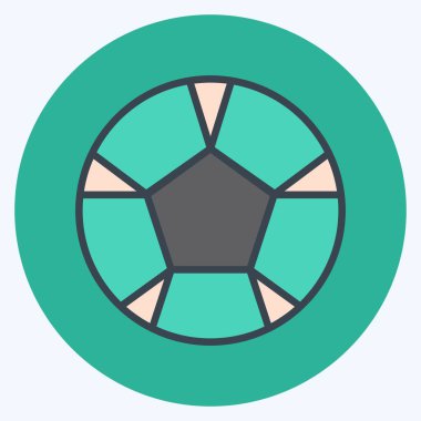 Simgesel Spor. Eğitim sembolü için uygun. renk arkadaşı stili. Basit dizayn edilebilir. tasarım şablonu. Basit resimleme