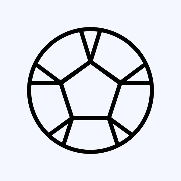 Icon Sport Suitable Education Symbol Line Style Simple Design Editable — ストックベクタ