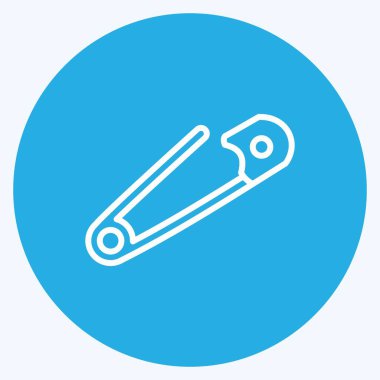 Simge nakış işi. Eğitim sembolü için uygun. Mavi gözlü. Basit dizayn edilebilir. tasarım şablonu. Basit resimleme