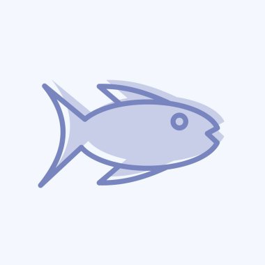 Simge balıkçılığı. Eğitim sembolü için uygun. İki ton stili. Basit dizayn edilebilir. tasarım şablonu. Basit resimleme