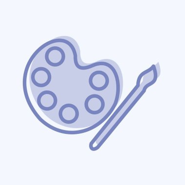 Simge boyama. Eğitim sembolü için uygun. İki ton stili. Basit dizayn edilebilir. tasarım şablonu. Basit resimleme