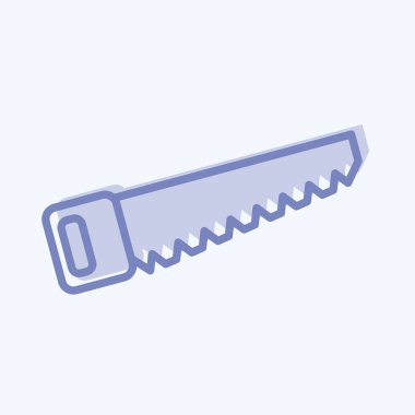 Simge Ahşap Çalışması. Eğitim sembolü için uygun. İki ton stili. Basit dizayn edilebilir. tasarım şablonu. Basit resimleme