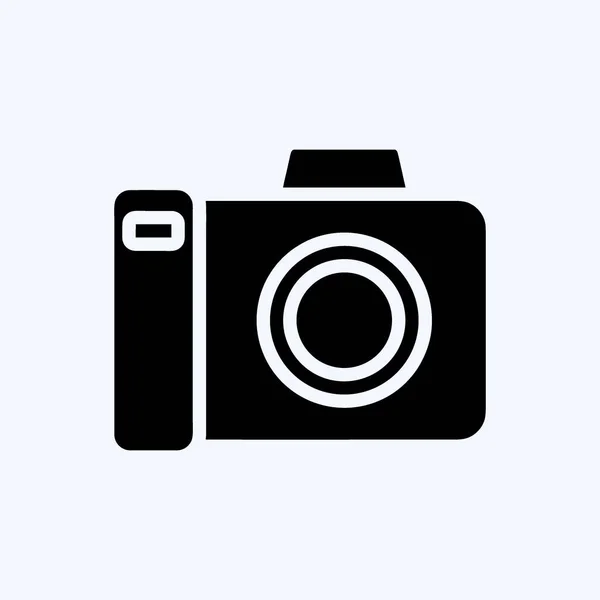 Icon Photography Suitable Education Symbol Glyph Style Simple Design Editable — Stockvektor