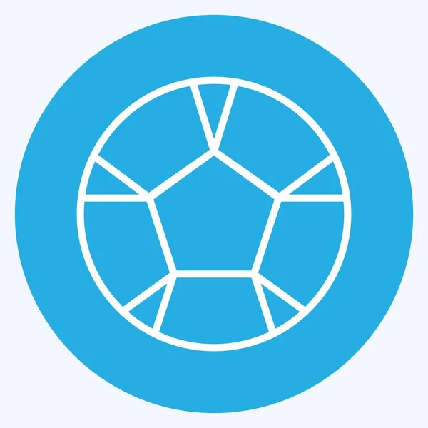 Icon Sport Suitable Education Symbol Blue Eyes Style Simple Design — Image vectorielle