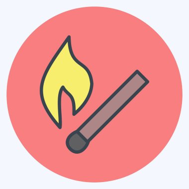 Simge Karşılaşması. Ev sembolü için uygun. renk arkadaşı stili. Basit dizayn edilebilir. tasarım şablonu. Basit resimleme