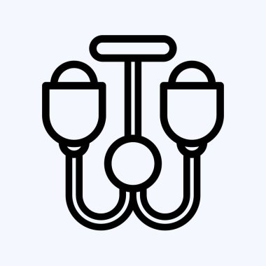 İkon Tavan Lambası. Ev sembolü için uygun. Sıra tarzı. Basit dizayn edilebilir. tasarım şablonu. Basit resimleme