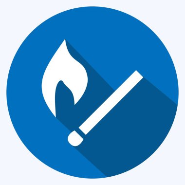 Simge Karşılaşması. Ev sembolü için uygun. Uzun gölge tarzı. Basit dizayn edilebilir. tasarım şablonu. Basit resimleme