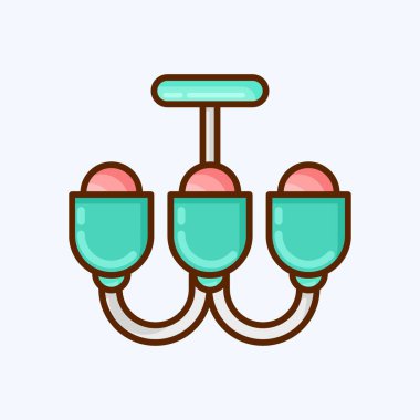 Simge Avizesi. Ev sembolü için uygun. Düz stil. Basit dizayn edilebilir. tasarım şablonu. Basit resimleme