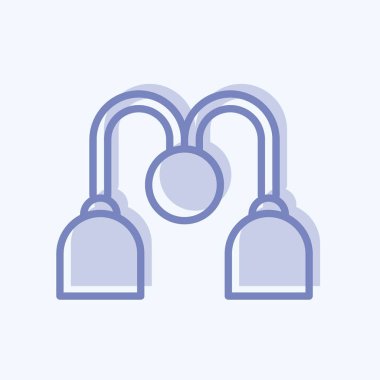 Duvar Lambaları. Ev sembolü için uygun. İki ton stili. Basit dizayn edilebilir. tasarım şablonu. Basit resimleme