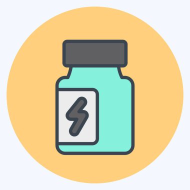 Simge Ekleri. Sağlıklı sembol için uygun. renk arkadaşı stili. Basit dizayn edilebilir. tasarım şablonu. Basit resimleme