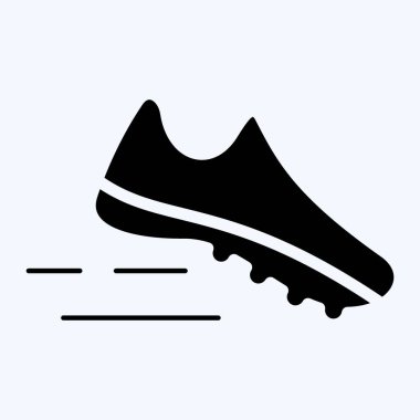 Simge Çalışıyor. Sağlıklı sembol için uygun. Kabartma tarzı. Basit dizayn edilebilir. tasarım şablonu. Basit resimleme