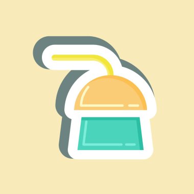 Çıkartmalı duş. Sağlıklı sembol için uygun. Basit dizayn edilebilir. tasarım şablonu. Basit resimleme