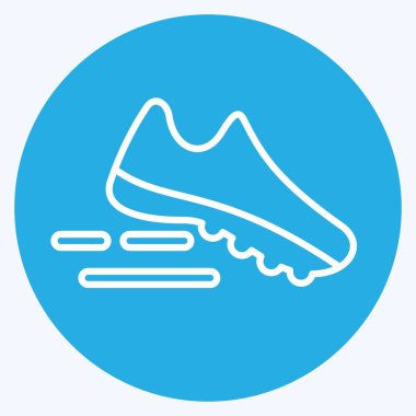 Simge Çalışıyor. Sağlıklı sembol için uygun. Mavi gözlü. Basit dizayn edilebilir. tasarım şablonu. Basit resimleme