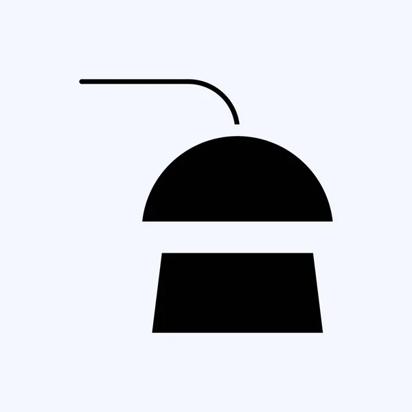 Icono Ducha Adecuado Para Símbolo Saludable Estilo Glifo Diseño Simple — Vector de stock