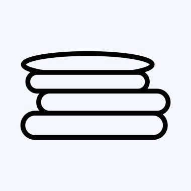 Simge Çamaşırları. Çocuk sembolü için uygun. Sıra tarzı. Basit dizayn edilebilir. tasarım şablonu. Basit resimleme