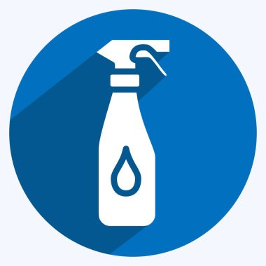 Simge spreyi. Çocuk sembolü için uygun. Uzun gölge tarzı. Basit dizayn edilebilir. tasarım şablonu. Basit resimleme