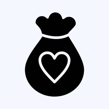 Simge Atık Ayıklama. Çocuk sembolü için uygun. Kabartma tarzı. Basit dizayn edilebilir. tasarım şablonu. Basit resimleme