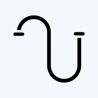 Simge temizleme. Çocuk sembolü için uygun. Kabartma tarzı. Basit dizayn edilebilir. tasarım şablonu. Basit resimleme