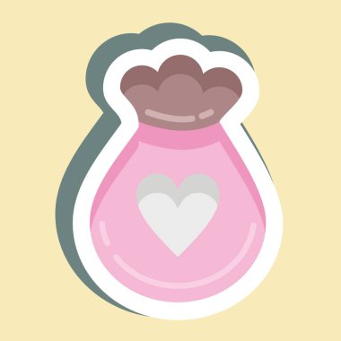 Çıkartma Atık Ayıklama. Çocuk sembolü için uygun. Basit dizayn edilebilir. tasarım şablonu. Basit resimleme