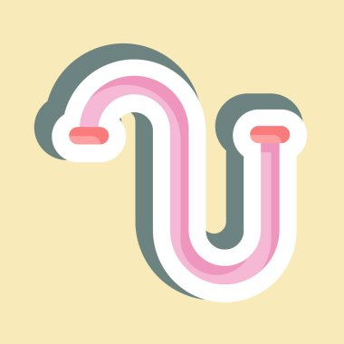 Sticker Drain Temizleme. Çocuk sembolü için uygun. Basit dizayn edilebilir. tasarım şablonu. Basit resimleme