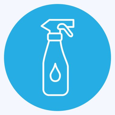 Simge spreyi. Çocuk sembolü için uygun. Mavi gözlü. Basit dizayn edilebilir. tasarım şablonu. Basit resimleme