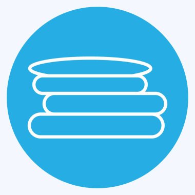 Simge Çamaşırları. Çocuk sembolü için uygun. Mavi gözlü. Basit dizayn edilebilir. tasarım şablonu. Basit resimleme