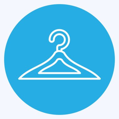 Simge askısı. Çocuk sembolü için uygun. Mavi gözlü. Basit dizayn edilebilir. tasarım şablonu. Basit resimleme