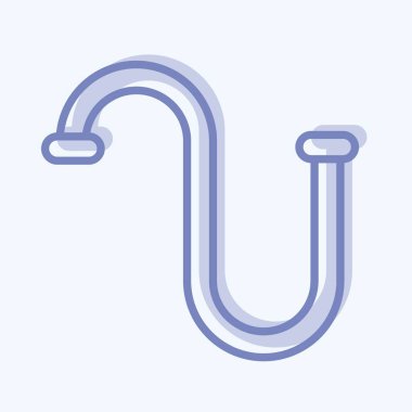 Simge temizleme. Çocuk sembolü için uygun. İki ton stili. Basit dizayn edilebilir. tasarım şablonu. Basit resimleme