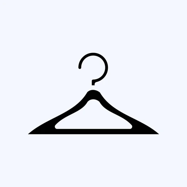 Icon Hanger Suitable Kids Symbol Glyph Style Simple Design Editable — Wektor stockowy