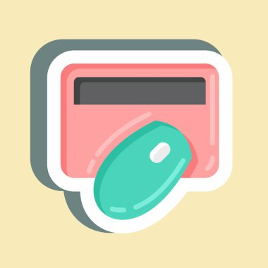 Etiket Dijital Bankacılık. Eğitim sembolü için uygun. Basit dizayn edilebilir. tasarım şablonu. Basit resimleme