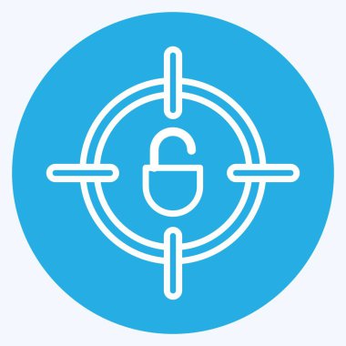 Simge Sahtekarlığı Tespit. Eğitim sembolü için uygun. Mavi gözlü. Basit dizayn edilebilir. tasarım şablonu. Basit resimleme