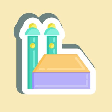 Etiket Münih. Eğitim sembolü için uygun. Basit dizayn edilebilir. tasarım şablonu. Basit resimleme