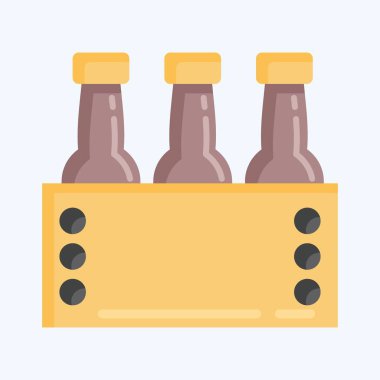 İkon Ekim Festivali. Eğitim sembolü için uygun. Düz stil. Basit dizayn edilebilir. tasarım şablonu. Basit resimleme